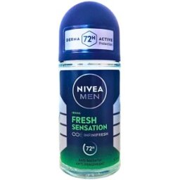 Set 3 x Deodorant Antiperspirant Roll-On Nivea Men, Fresh Sensation, 50 ml