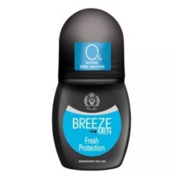 Set 3 x Deodorant Antiperspirant Roll-On Breeze Men, Fresh Protection, 50 ml
