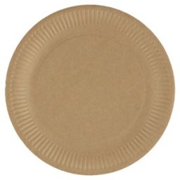 Set 2 x 50 Farfurii Carton Rotunde Kraft 23 cm