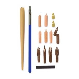 Set 2 x Toc cu Penite Calligraphy William Mitchell