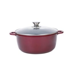 Set 2 x Cratita Aluminiu, Ceramica, Capac din Sticla, pentru prepararea gemului, Sosului din tomate, 36cm,13L, Grunberg GR1636