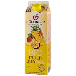 Set 2 x Multi Sunrise Suc BIO din Amestec de Fructe, 1 l, Hollinger