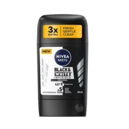 Set 3 x Deodorant Stick pentru Barbati, Nivea Black&White Power, 50 ml