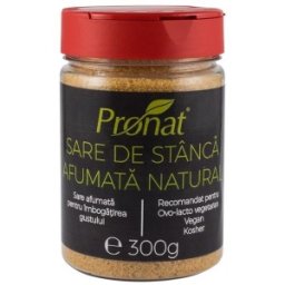 Set 2 x Sare de Stanca Afumata Natural, 300 g