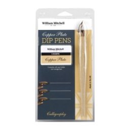 Set 2 x Trusa Toc cu Penite Copperplate William Mitchell