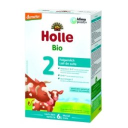 Lapte Praf Eco Formula 2, de la 6 Luni, Holle Baby, 600 g