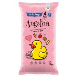 Pufuleti Eco cu Mar si Morcov, Angelina, Little Angel, 4 x 15 g