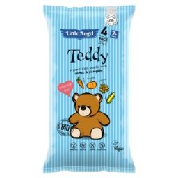 Pufuleti Eco cu Dovleac si Morcov, Teddy, Little Angel, 4 x 15 g