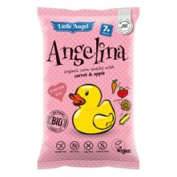 Pufuleti Eco cu Mar si Morcov, Angelina, Little Angel, 30 g