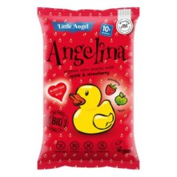 Set 2 x Pufuleti Eco cu Mar si Capsuni, Angelina, Little Angel, 30 g