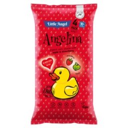 Set 2 x Pufuleti Eco cu Mar si Capsuni, Angelina, Little Angel, 4 x 15 g