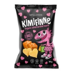 Set 3 x Inimioare din Porumb cu Aroma de Caramel Sarat Eco, Kimifinne, 30 g