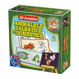 Joc Educativ, D-Toys, Sa Invatam Animalele, 16 Piese