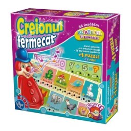 Jucarie Educativa, D-Toys, Creionul Fermecat si Puzzle, 24 Piese, Sa Invatam Alfabetul si Numerele
