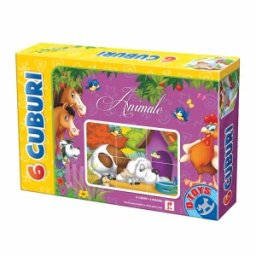 Cuburi 6 Piese D-Toys, Animale