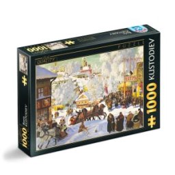 Puzzle 1000 Piese D-Toys, Boris Kustodiev, Maslenitsa