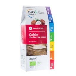 Set 2 x Zahar din Flori de Cocos Eco, Bio All Green, 250 g
