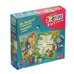 Set 2 x Joc Educativ 2 in 1 Basme, D-Toys, Oh, Pardon cu Motanul Incaltat si Aventuri cu Gulliver