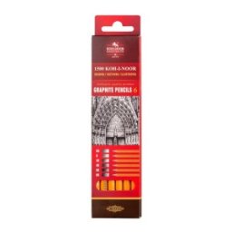 Set 2 x 6 Creioane Grafit, Arta 1500, Colectie HB-8B, Koh-I-Noor