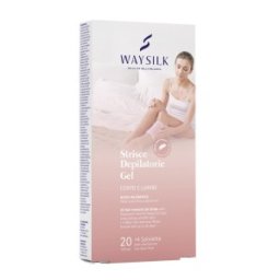 Set 2 x 4 Benzi Depilatoare pentru Corp si Picioare, Waysilk, 20 Bucati si Servetele dupa Epilat