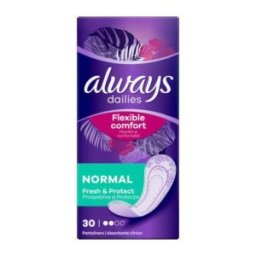 Set 5 x 30 Absorbante Always Dailies Flexible Comfort Fresh, Normal