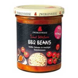 Fasole Alba Bio, Zwergenwiese Soul Kitchen, in Sos de Rosii Barbeque, 370 g