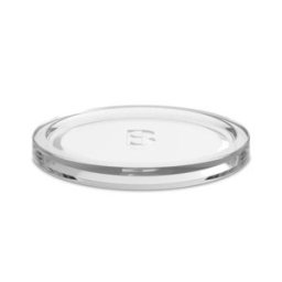 Set 3 x Suport Farfurie Sticla Rotund, 110 mm, Transparent