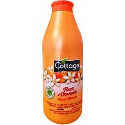 Set 2 x Gel de Dus si Lapte de Baie, Cottage, Flori de Portocal, 750 ml