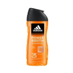 Set 3 x Gel de Dus Adidas, Power Booster, Barbati, 250 ml