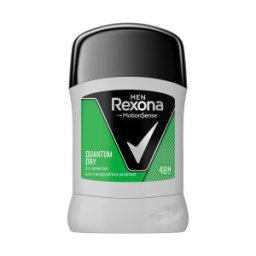Set 3 x Deodorant Stick Rexona Men Quantum Dry, pentru Barbati, 50 ml