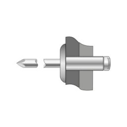 Set 250 x Pop-nituri Cap Lat Aluminiu - Inox-5 x 8