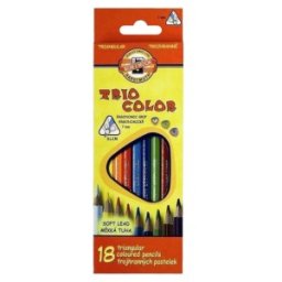 Set 2 x Creioane Colorate Triunghiulare Koh-I-Noor Triocolor, 18 Culori