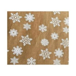 Set 2 x Rola Hartie pentru Ambalat, Model Fulgi de Nea, 70 cm x 180 m