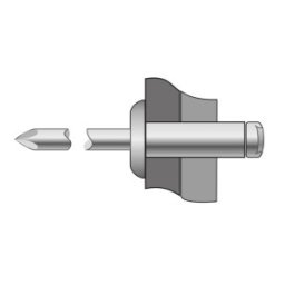 Set 250 x Pop-nituri Cap Bombat, Inox A2 - 4 X 25