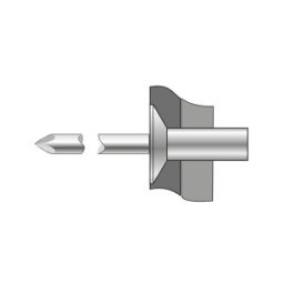 Set 250 x Pop-nituri Etanse Cap Tesit 120, Aluminiu/ Otel - 4.8 X 14