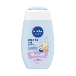 Gel de Dus, Nivea Baby, Head to Toe Bed Time, 200 ml