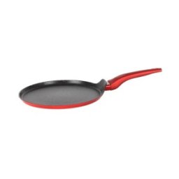 Set 2 x Tigaie pentru Clatite, Rosie, 24 cm, Compatibila cu Plita cu Inductie, Grunberg
