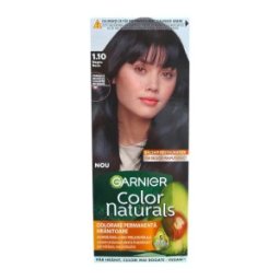 Set 3 x Vopsea de Par Permanenta Garnier Color Naturals 1.10 Negru Rece, 110 ml