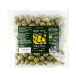 Set 2 x Masline Verzi fara Samburi, Bio, Crude, Epikouros, 500 g