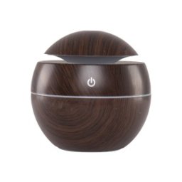 Set 2 x Difuzor Electronic pentru Aromaterapie Rotund Maro-Mahon, Capacitate 130 ml