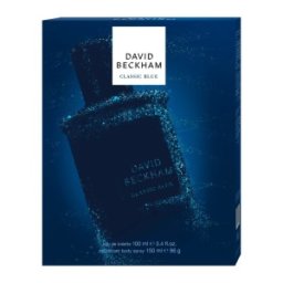 Set Cadou Barbati David Beckham Classic Blue, Apa de Toaleta 100 ml, Deodorant de Corp Spray 150 ml