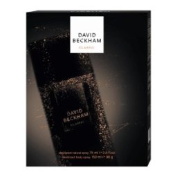 Set Cadou Barbati David Beckham Classic Blue, Deodorant Natural Spray 75 ml, Deodorant 150 ml