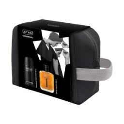 Set Cadou Barbati STR8 Original, Apa de Toaleta 100 ml, Deodorant Spray 150 ml, Borseta