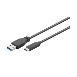 Cablu USB-C 3.1 Tata, USB 3.0 A Tata, 1 m, Well