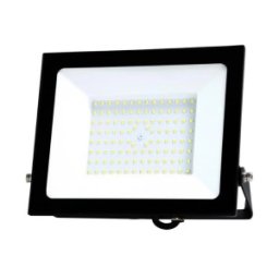 Proiector LED 100W, 8700lm, IP65, 4000K, Negru, Well