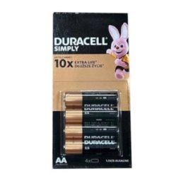Baterie Alcalina Duracell Basic R6 AA, 4 Bucati, Blister