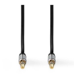 Cablu Audio Stereo Nedis 2.5 mm - 3.5 mm, 1 m, Negru