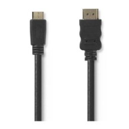 Cablu HDMI cu Ethernet HDMI Tata, Mini HDMI Tata, 3 m, Nedis, Negru