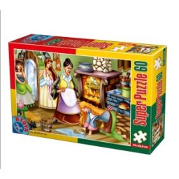 Puzzle Copii, Basme: Cenusareasa, 60 Piese, D-toys