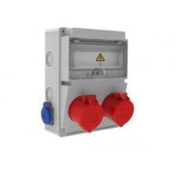 Cutie Distributie Bemis BB2-2228-2020, 210 x 300 x 122, 2 Prize 4/32A 380V, 2 Prize 1/16A 220V, IP44